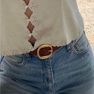 Doen Leather ‘Wyatt’ Belt in Cognac M/L